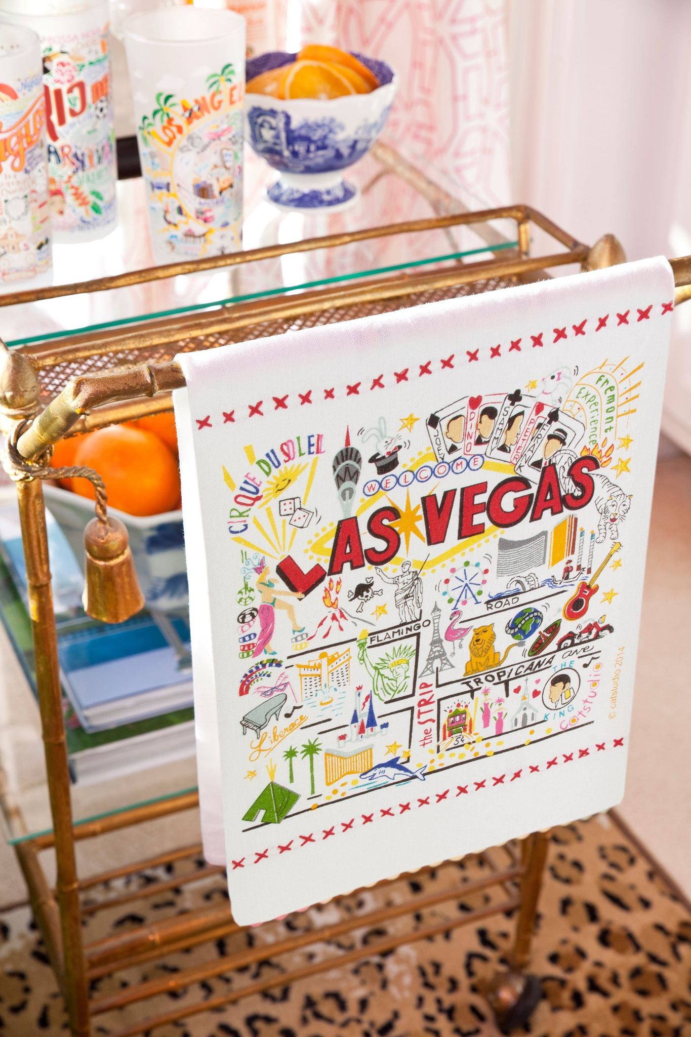 LAS VEGAS DISH TOWEL BY CATSTUDIO - A. Dodson's