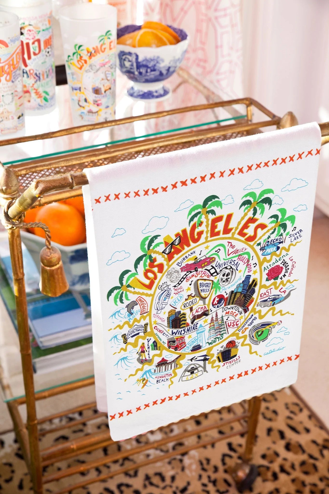 LOS ANGELES DISH TOWEL BY CATSTUDIO - A. Dodson's
