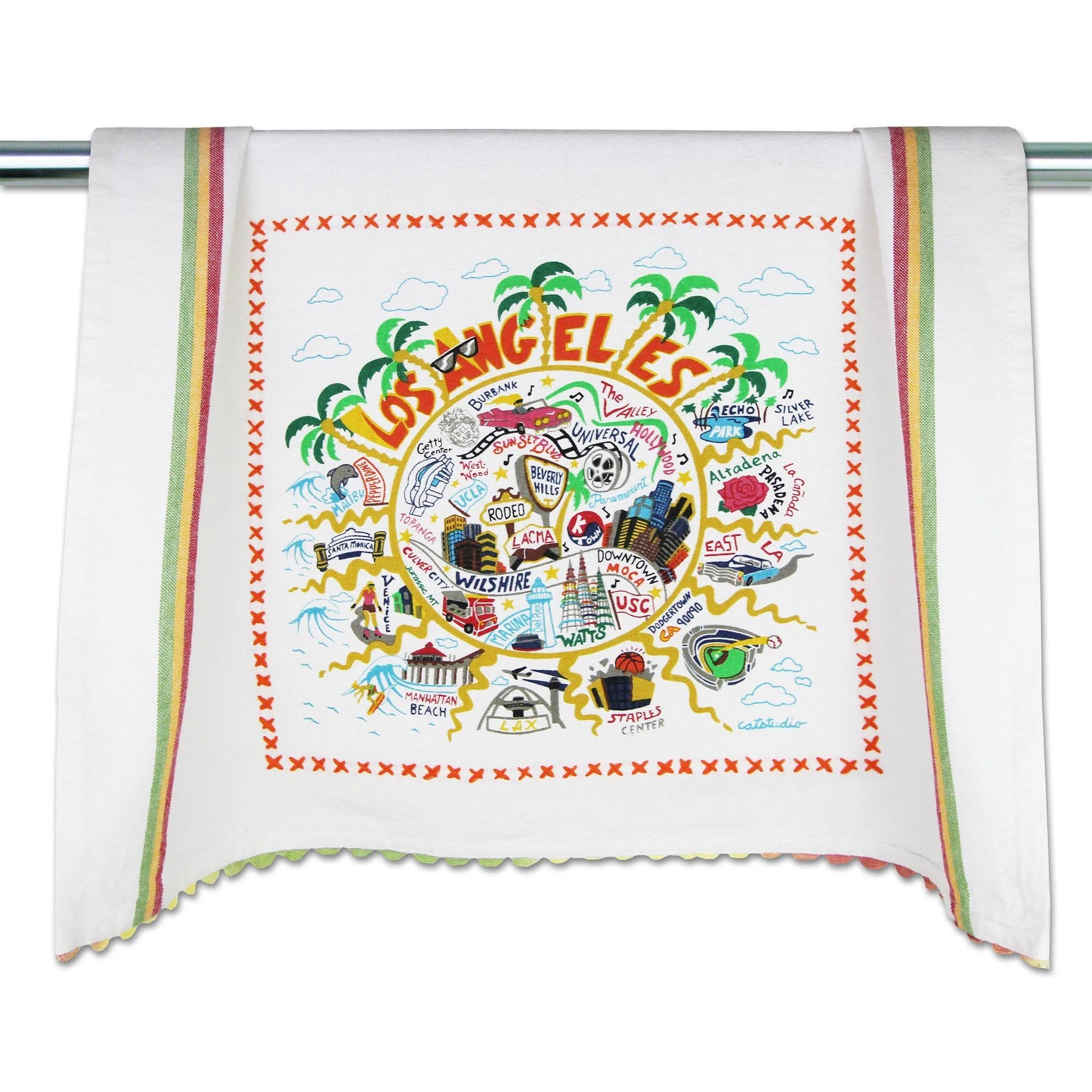 LOS ANGELES DISH TOWEL BY CATSTUDIO - A. Dodson's