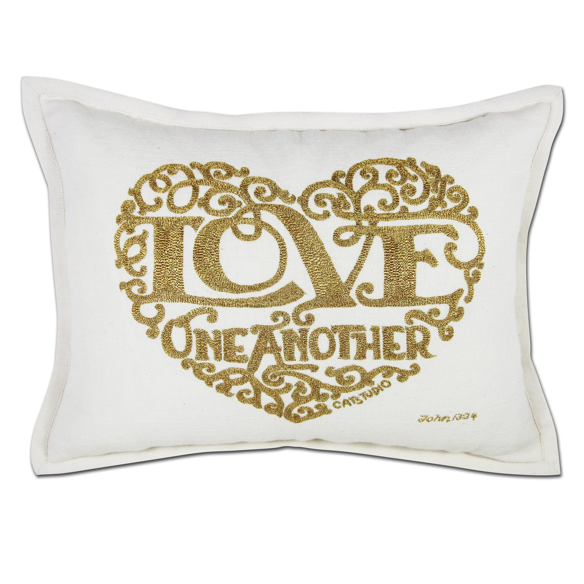 LOVE HEART LOVE LETTERS PILLOW BY CATSTUDIO - A. Dodson's