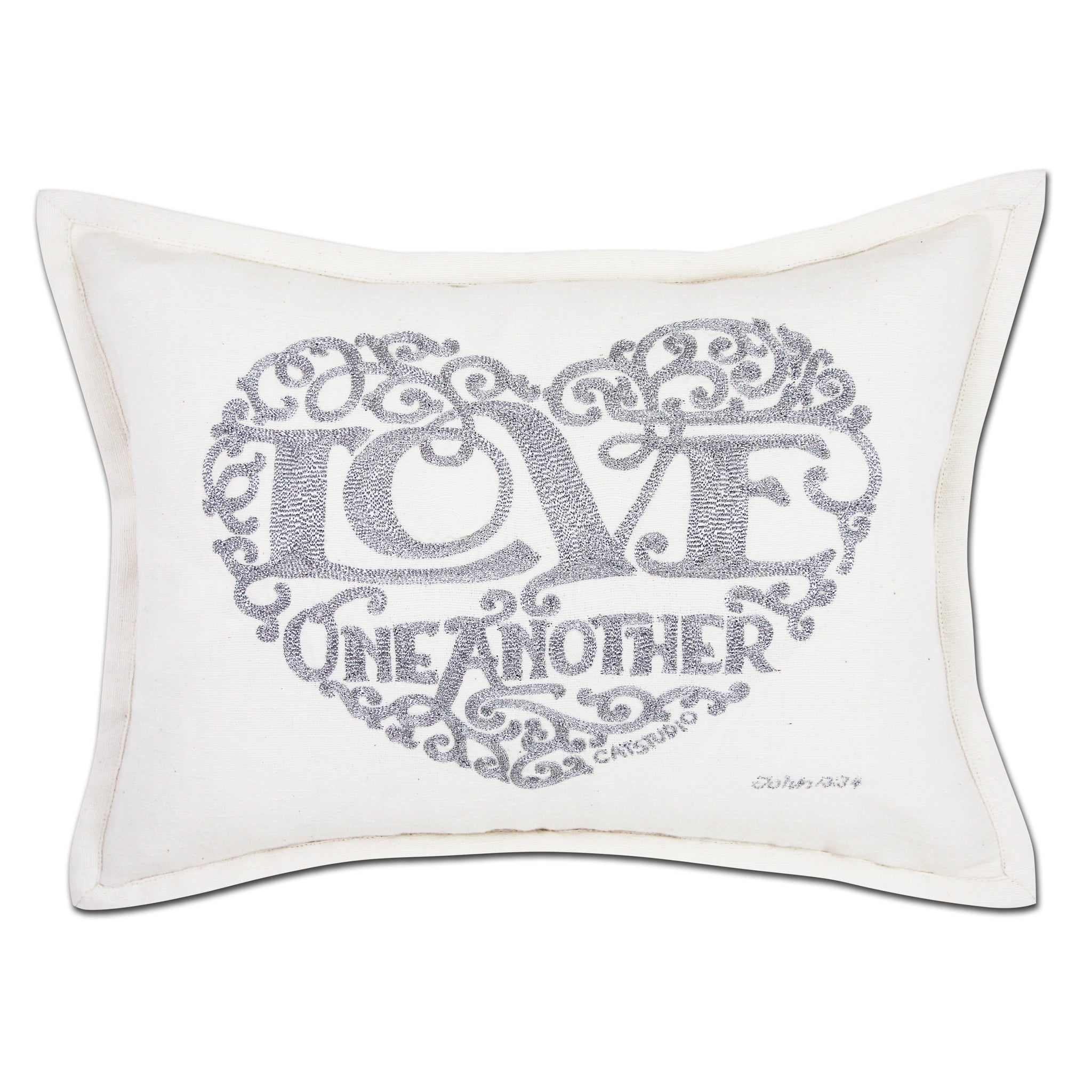 LOVE HEART LOVE LETTERS PILLOW BY CATSTUDIO - A. Dodson's