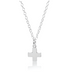 16" necklace sterling - signature cross - sterling charm by enewton