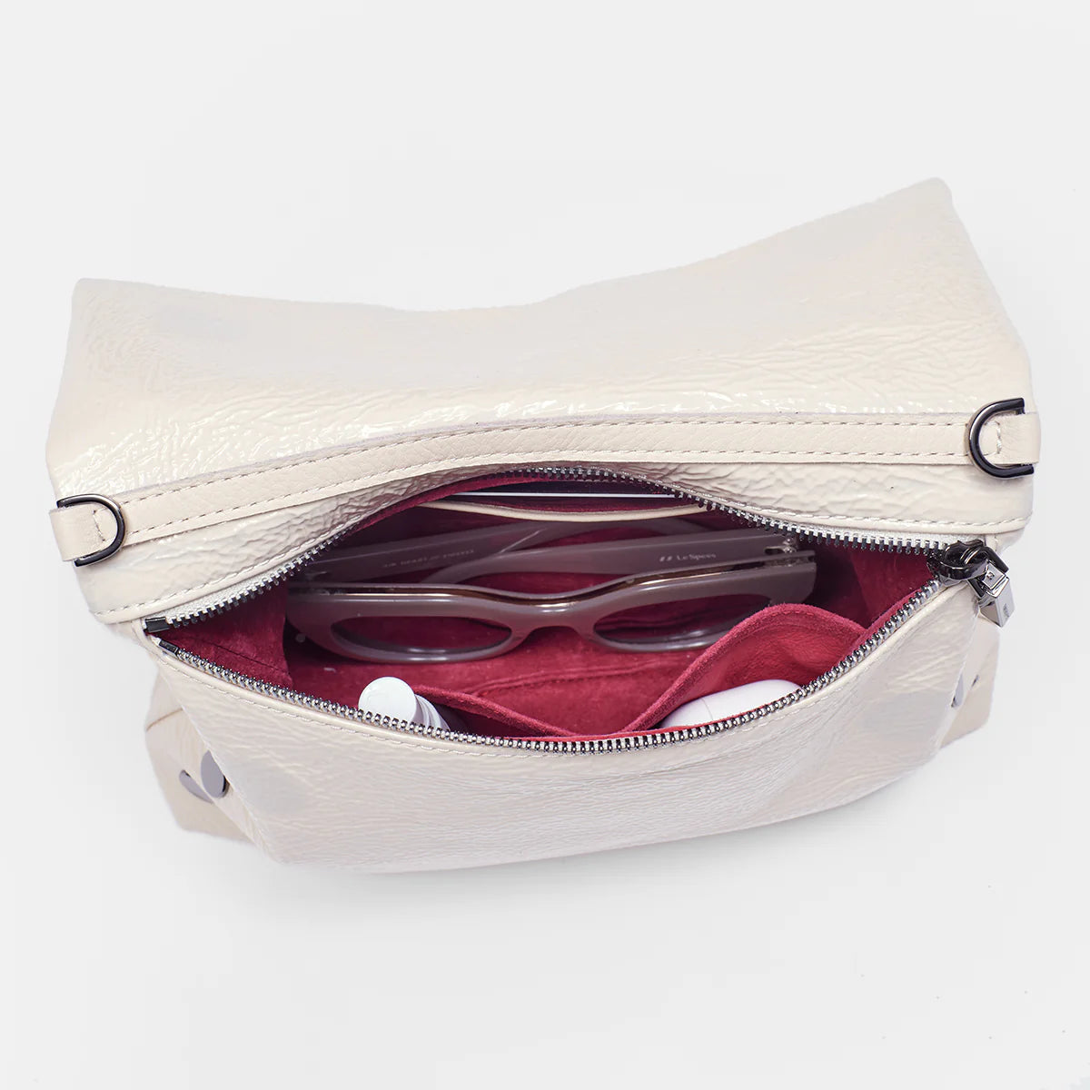 Hammitt VIP Medium Crossbody Clutch in Alabaster Glaze/Gunmetal - A. Dodson's