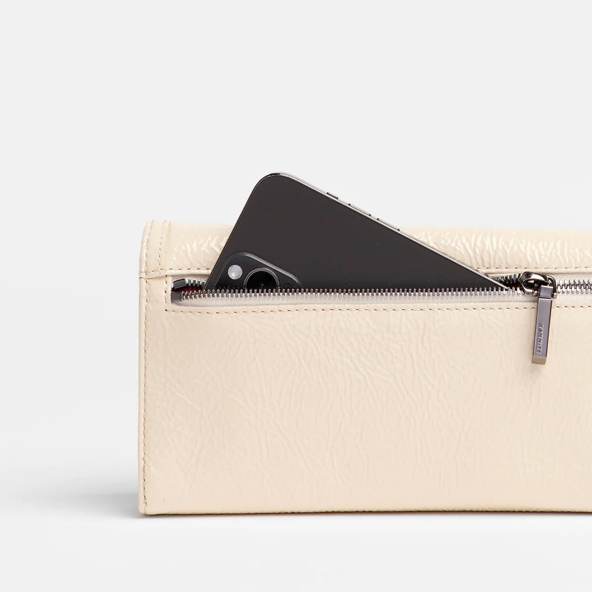 Hammitt AJ Crossbody Clutch in Alabaster Glaze/Gunmetal