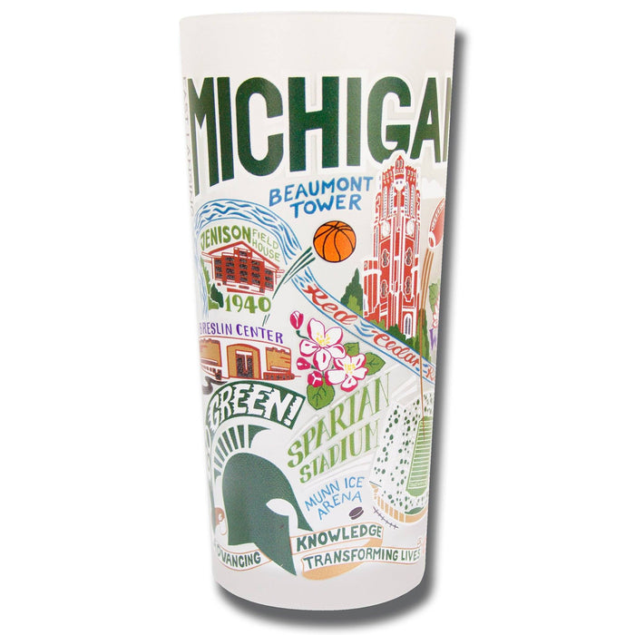 MICHIGAN STATE UNIVERSITY GLASS BY CATSTUDIO