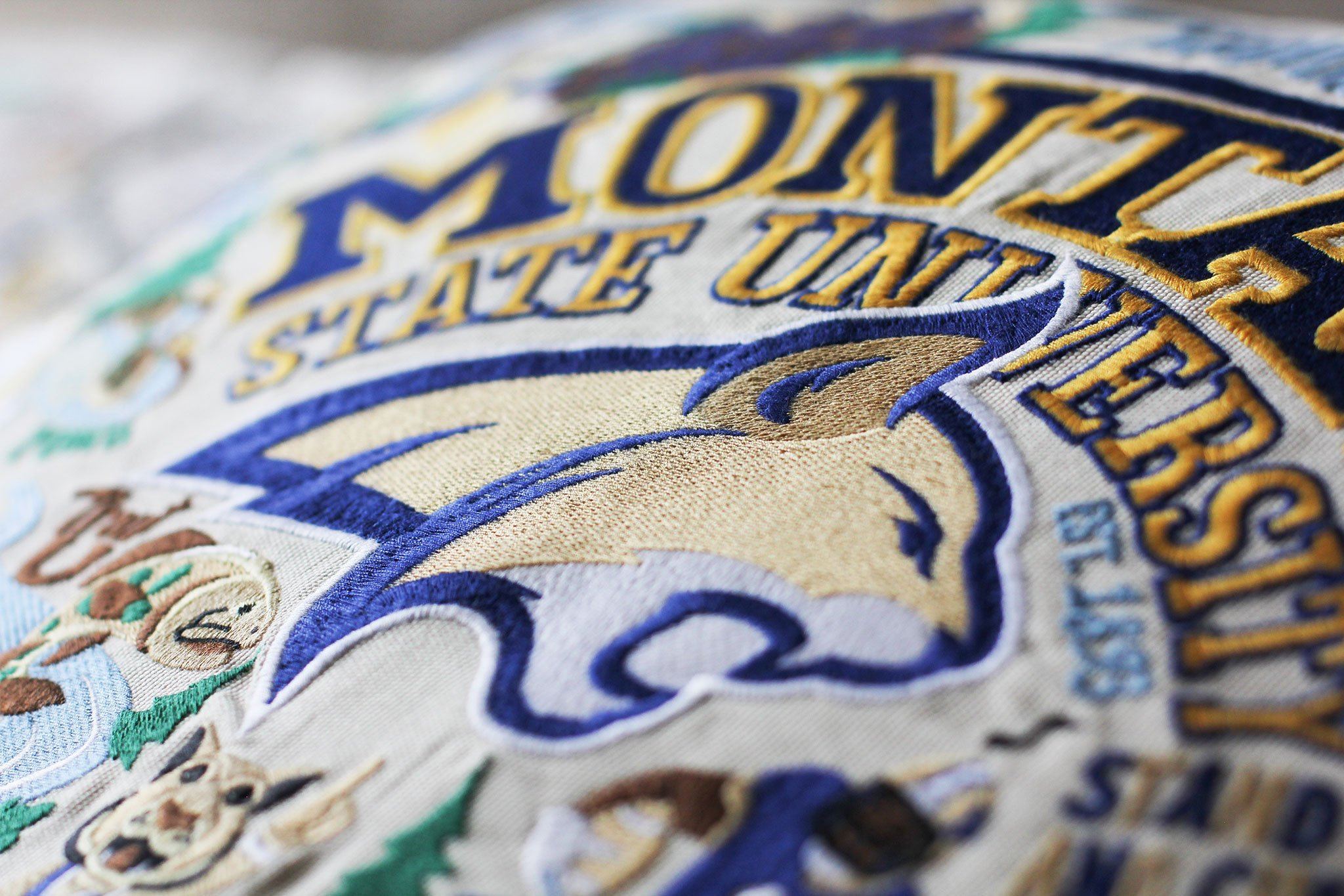 MONTANA STATE UNIVERSITY PILLOW BY CATSTUDIO - A. Dodson's