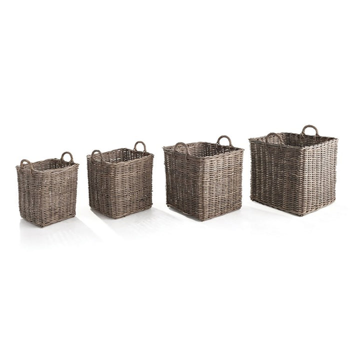 NORMANDY SQUARE APPLE BASKETS, SET OF 4 BY NAPA HOME & GARDEN