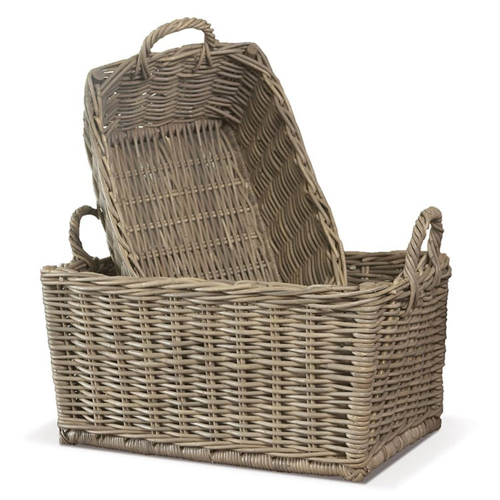 NORMANDY LAUNDRY BASKETS, SET OF 2 BY NAPA HOME & GARDEN