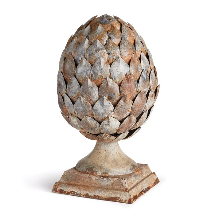 WEATHERED METAL ARTICHOKE FINIAL BY NAPA HOME & GARDEN