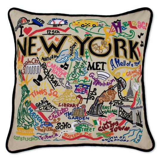 NEW YORK CITY PILLOW BY CATSTUDIO