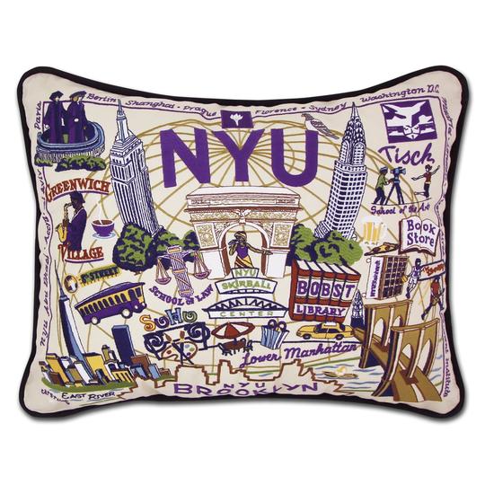 NEW YORK UNIVERSITY (NYU) PILLOW BY CATSTUDIO