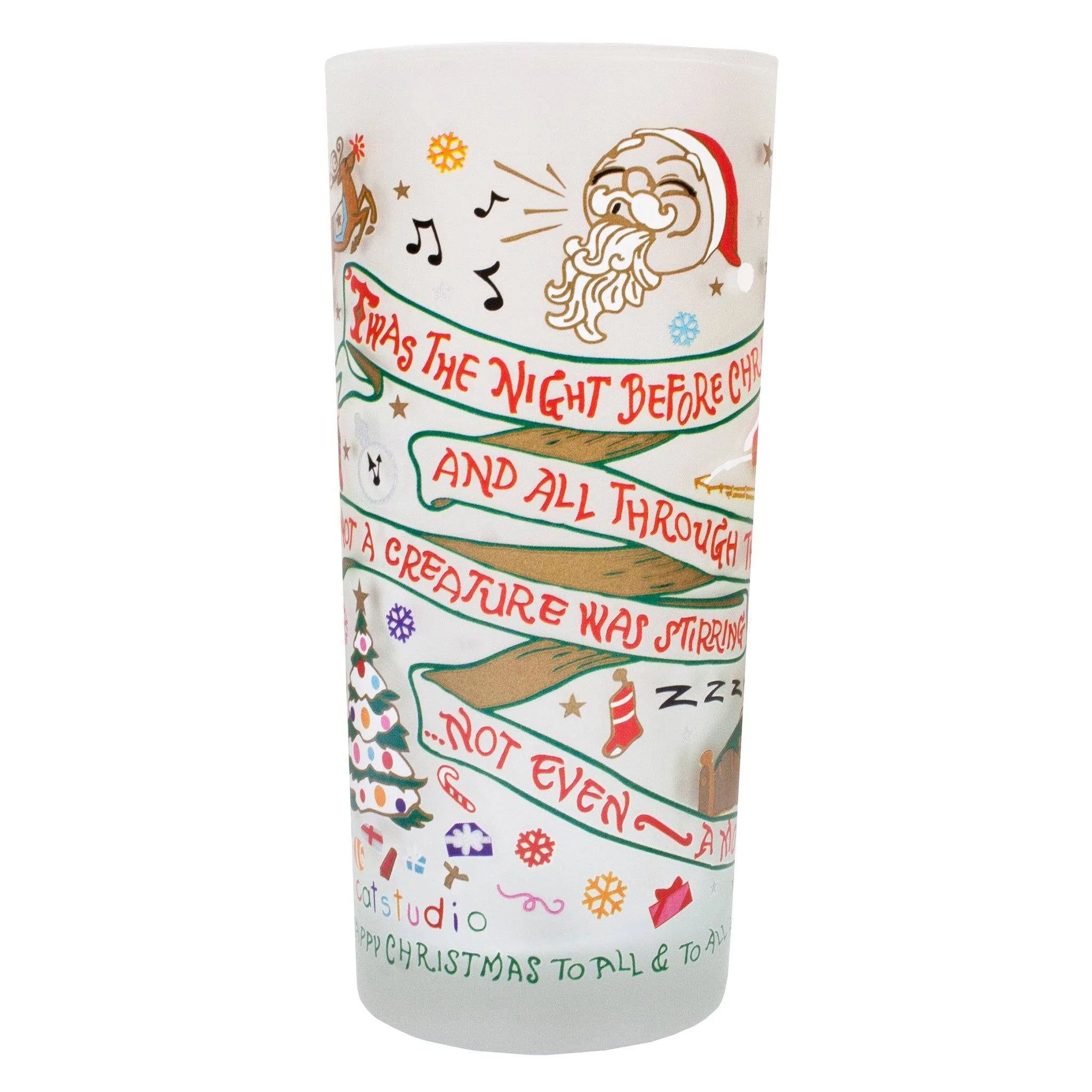 NIGHT BEFORE CHRISTMAS GLASS BY CATSTUDIO - A. Dodson's