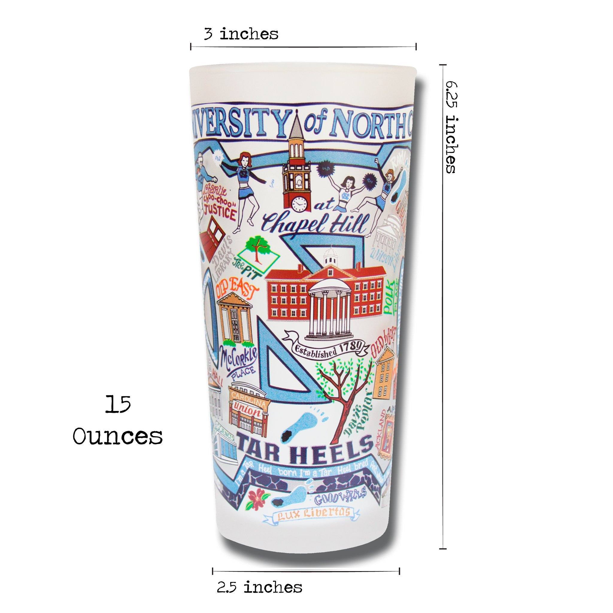UNIVERSITY OF NORTH CAROLINA (CHAPEL HILL) GLASS BY CATSTUDIO - A. Dodson's