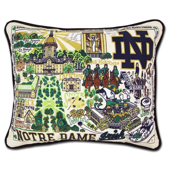 UNIVERSITY OF NOTRE DAME PILLOW BY CATSTUDIO