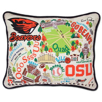 OREGON STATE UNIVERSITY PILLOW BY CATSTUDIO