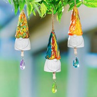 Glass Gnome Bell Chime - A. Dodson's