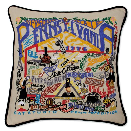 PENNSYLVANIA PILLOW BY CATSTUDIO
