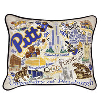 UNIVERSITY OF PITTSBURGH PILLOW BY CATSTUDIO