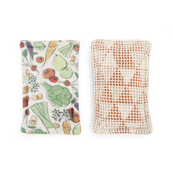 Veggies Kitchen Sponge - Set of 2 Assorted