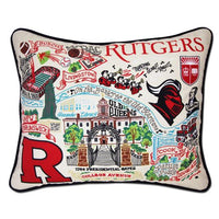 RUTGERS UNIVERSITY PILLOW BY CATSTUDIO