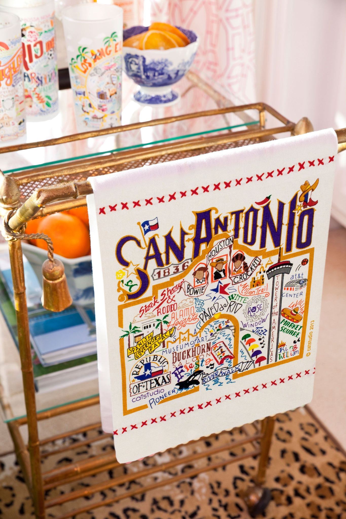 SAN ANTONIO DISH TOWEL BY CATSTUDIO - A. Dodson's