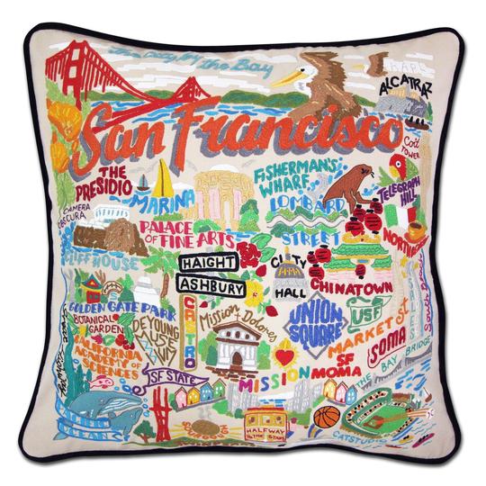 SAN FRANCISCO CITY PILLOW BY CATSTUDIO