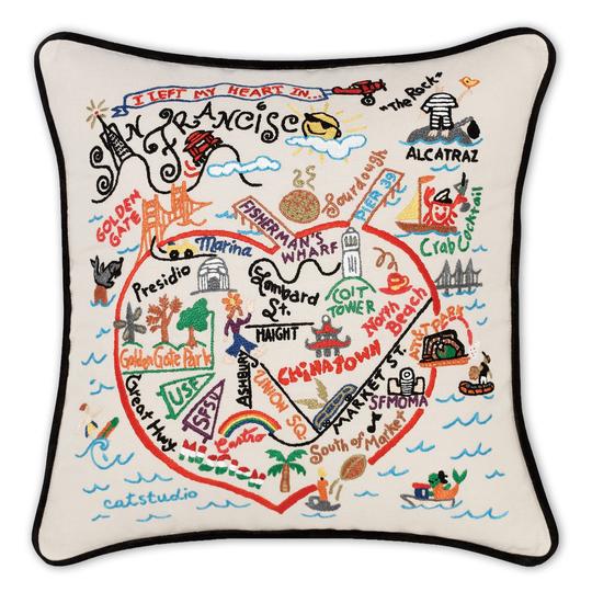 SAN FRANCISCO CLASSIC PILLOW BY CATSTUDIO