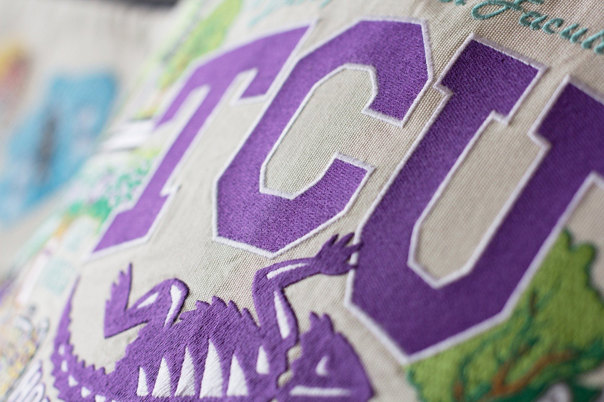 TEXAS CHRISTIAN UNIVERSITY (TCU) PILLOW BY CATSTUDIO - A. Dodson's