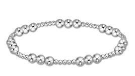 classic joy pattern 5mm bead bracelet - sterling by enewton