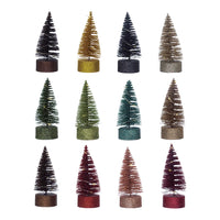 Small Plastic Tree with Glitter and LED Lights, 12 Colors